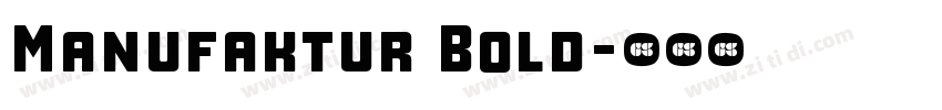 Manufaktur Bold字体转换